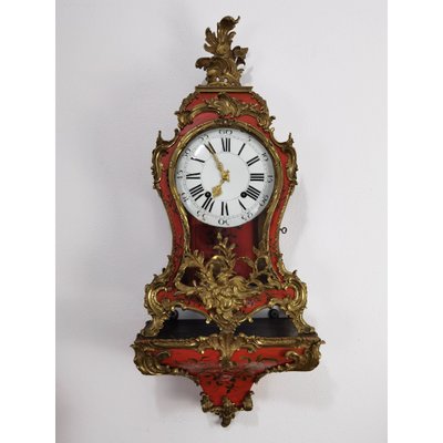 Antique Neuchâtel Pendulum Clock with Console, 1760-80, with Three