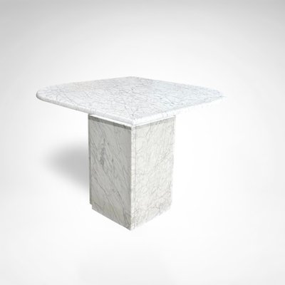 German Teardrop Coffee Table with Carrara Marble, 1980s for sale