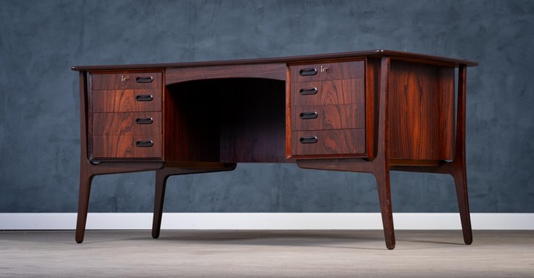 Vintage Rosewood Desk by Svend Åge Madsen for H.P. Hansen, 1960s