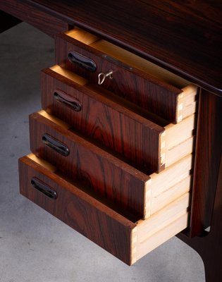 Vintage Rosewood Desk by Svend Åge Madsen for H.P. Hansen, 1960s