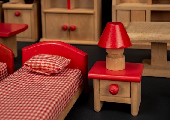 Ancenne chambre à coucher de poupée bos vntage | Jeux ancens, Jouet, Jeux