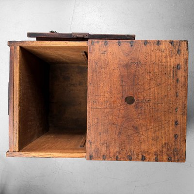 Antique Japanese Wooden Zenibako Box, 1860s for sale at Pamono