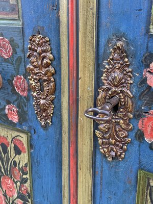 Antique Blue Painted Cupboard, 1850 for sale at Pamono