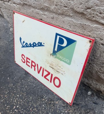 Vintage Piaggio Vespa Sign, 1960s for sale at Pamono