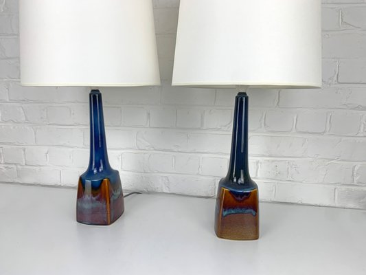北欧1960年代　Soholm Stentoj　デンマーク製　未使用・展示品 Ceramic Table Lamps from Søholm Stentoj, Denmark, 1960s, Set of 2