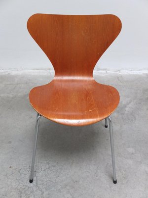 Series 7 Chairs in Teak by Arne Jacobsen for Fritz Hansen, 1986
