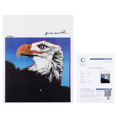 Andy Warhol, Bald Eagle 1983, 1987, Serigrafia in vendita su Pamono