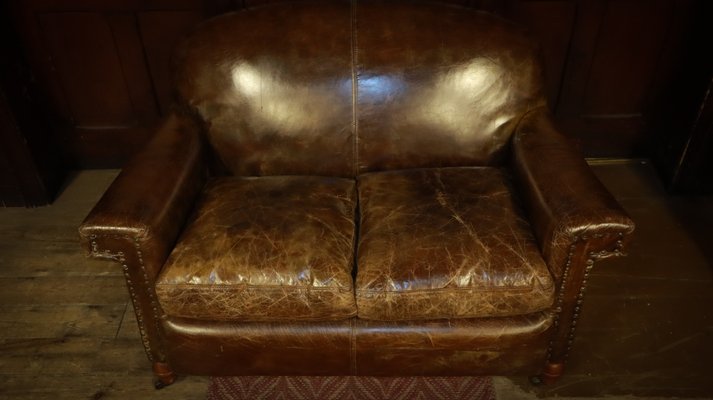Halo Sofa in Tan Leather from Timothy Oulton, 2010s for sale at Pamono
