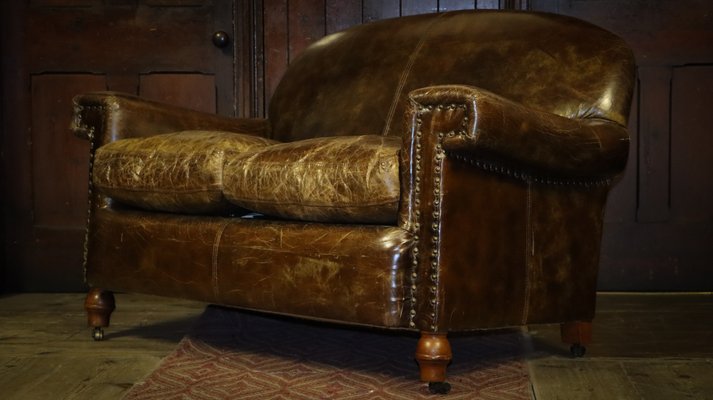 Halo Sofa in Tan Leather from Timothy Oulton, 2010s for sale at Pamono