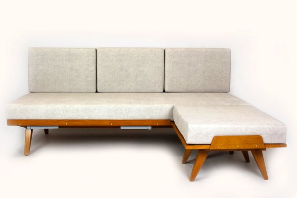 Modulares Vintage Ecksofa mit Fußhocker, 1960er, 2er Set bei Pamono kaufen