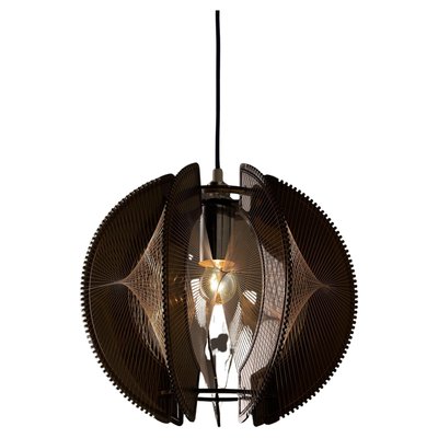 Acrylic Glass and Nylon String Pendant by Paul Secon for Sompex