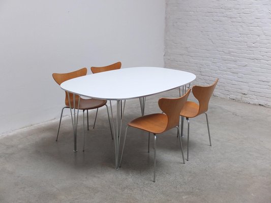 Super-Elliptical Dining Table by Piet Hein and Bruno Mathsson for