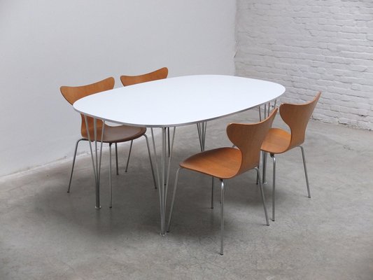 Super-Elliptical Dining Table by Piet Hein and Bruno Mathsson for