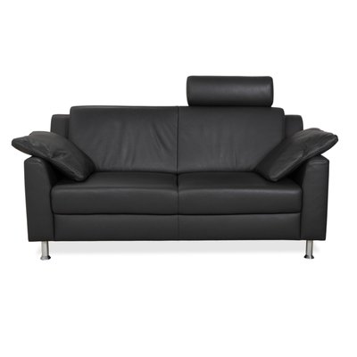 Repose-tête Cuir Pour Voiture - En Cuir PVC Noir Avec Couture Argent, Mousse Mémoire De Forme, Clip Universel Pour Appui-tête