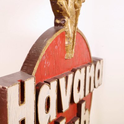 ハヴァナ・ブラウン  サイン入りポスター!! Vintage Havana Club Sign for sale at Pamono