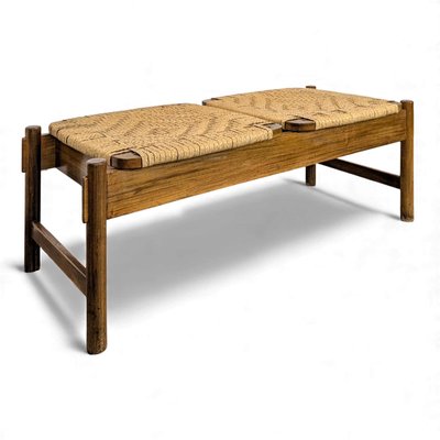 Bank aus Rattan und Holz von Dujo Cuba bei Pamono kaufen