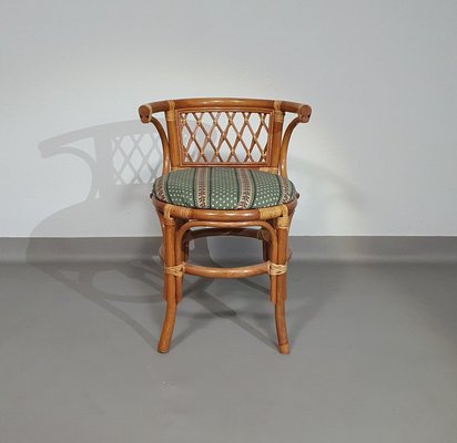 Vintage Balkonsthle und Tisch aus Rattan & Bambus, 1970er, 3er Set bei  Pamono kaufen