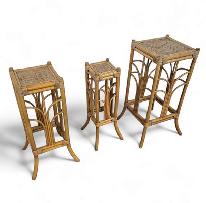 Bambus Pflanzenstnder, 1970er, 3er Set bei Pamono kaufen