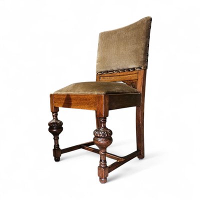 Furniture Styles Jacobean Chairs 17th Century Jacobean Tudor Style Oak Chairs With Green Velvet Upholstery, 1930s For  Sale At Pamono