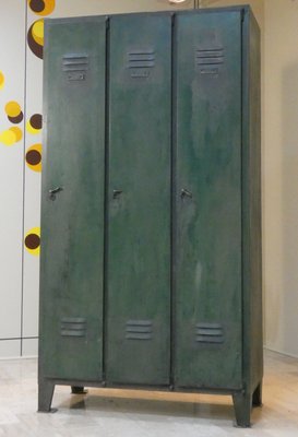ARMY STYLE アイアンロッカー Antique Lockers Vintage Italian Metal Military Locker from Officina Di Ricerca