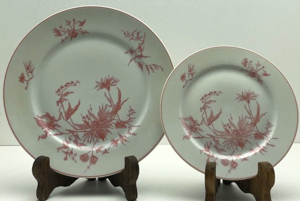 Vintage Limoges Hard Porcelain Plates by Georges Boyer, 1960s, Set