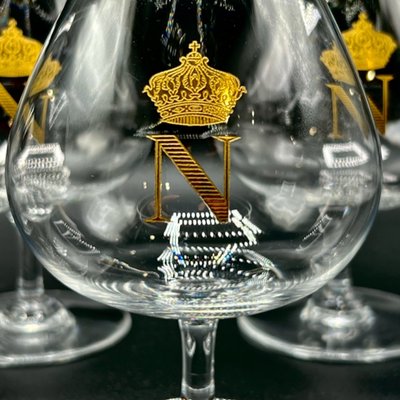 Cognac Glasses from Baccarat Crystal, 1950s, Set of 5 for sale at