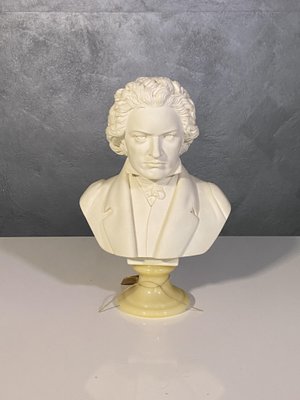 Marble Dust Bust of Beethoven by A. Giannelli, 1960s for sale at