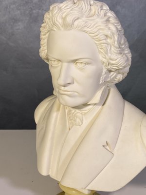 Marble Dust Bust of Beethoven by A. Giannelli, 1960s for sale at