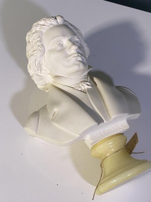Marble Dust Bust of Beethoven by A. Giannelli, 1960s for sale at