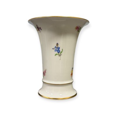 Porzellanvase mit Vergoldetem Rand von Meissen, 1950er bei Pamono kaufen