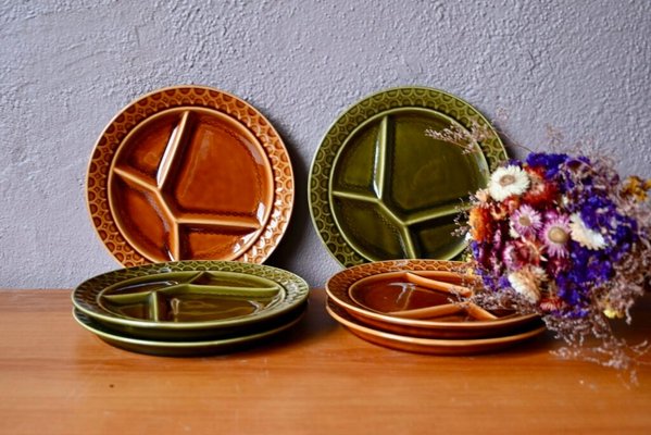 Fondue Teller von Sarreguemines, 1960er, 6 . Set bei Pamono kaufen