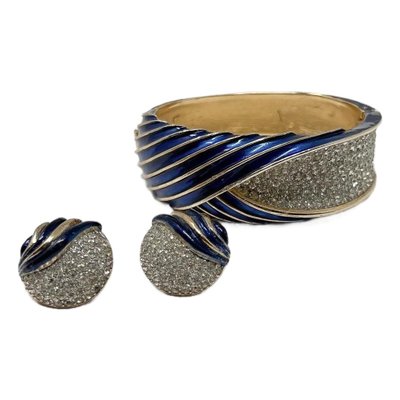 Set di gioielli da sposa / Collana, Bracciale, Orecchini / Perla di cristallo / Avorio, Blu navy, Oro, Champagne Regalo di nozze per la festa nuziale Spedizione gratuita - Italia
