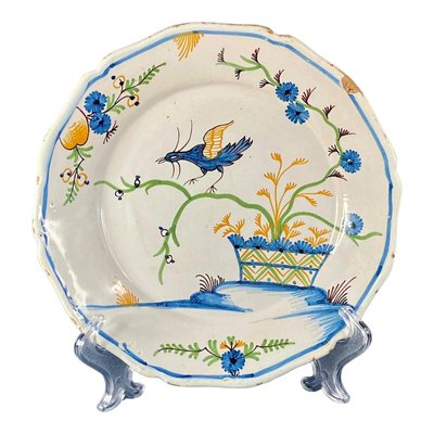 Faience Fine / Antique Plate フランスアンティーク Faience Fine Plate / ファイアンスフィーヌプレート【B】〈フランス