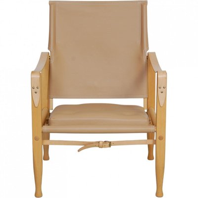 Safari Chair in Leather by Kaare Klint for sale at Pamono