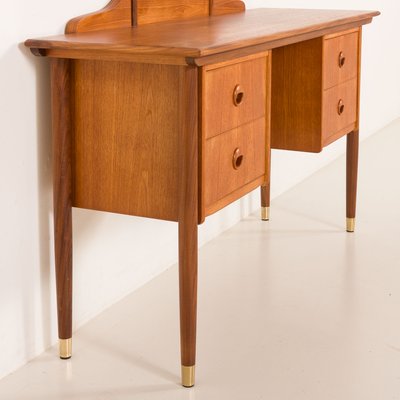 dressing table scandinavian design Scandinavian mid century dressing table with adjustable mirrors and tambour  doors, Norway 1970s