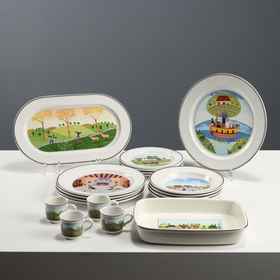 Naif Dinnerware Series from Villeroy & Boch, Set of 19 for sale at