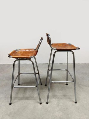 Vintage Bar Stools by Charlotte Perriand for Les Arcs, 1960s, Set
