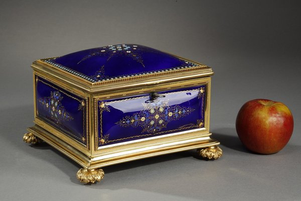 Napoleon III Enamel Box, Bresse, 1860 for sale at Pamono