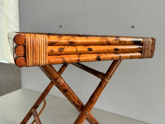 Franzsischer Mid-Century Bambus Klapptisch aus lackiertem Holz, 1970er bei  Pamono kaufen