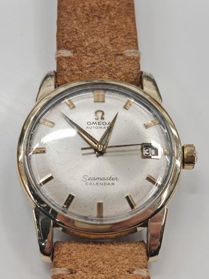 Vintage Seamaster Calendar Cal 503 Watch from Omega in 14k Gold