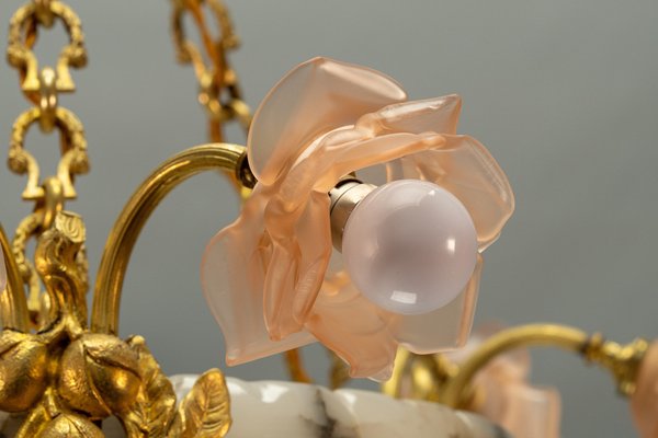 Abat-jour vintage en verre rose pastel (Neu (gemäss Beschreibung)) in