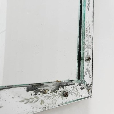 Specchio Vintage Da Tavolo A Doppia Faccia Con Cornice In Metallo Floreale - Girevole 360° Per Trucco E Toeletta, Finitura Argento