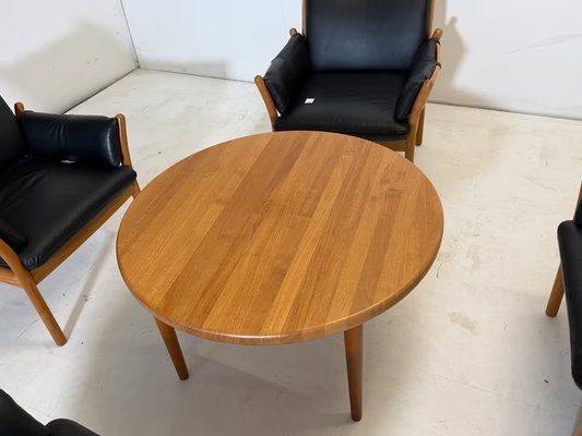 Genius 4 Armchair and Table by Illum Wikkelsø for CFC Silkeborg