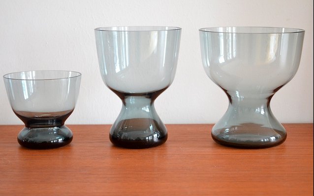 Spindle Vases by Wilhelm Wagenfeld for WMF, 1960s, Set of 3 for