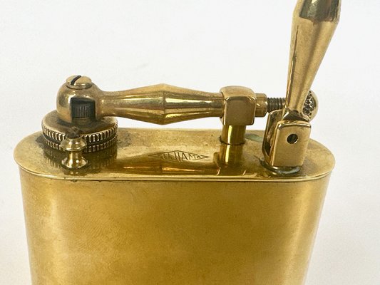 YTMY Accendino Retrò In Ottone – Fiamma Morbida A Butano – Vuoto, Regalo Da Collezione – 80g
