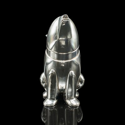 American Art Deco Silver-Plated Polar Bear Cocktail Shaker, 1930