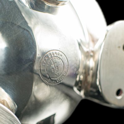 American Art Deco Silver-Plated Polar Bear Cocktail Shaker, 1930