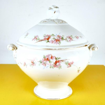 Suppenterrine mit Blumendekor von Ginori bei Pamono kaufen