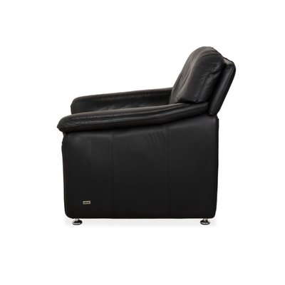 Atlanta Armchair in Black Leather from Lauuser for sale at Pamono