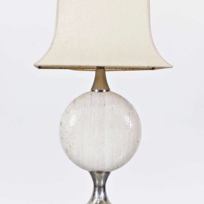 Large Travertine Floor Lamp By Maison, Small 12 Inch Table Lamps